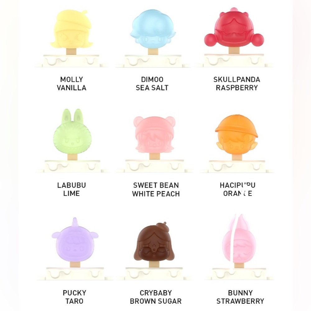 Bundle of 3 Pop Mart POP BEAN Mini Ice Pop Series Figures - Skullpanda, Dimoo+ - Picture 7 of 8